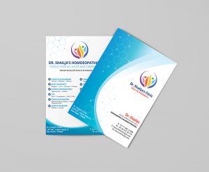 Elegant Brochure for Dr Shailja Homeopathy Clinic Design